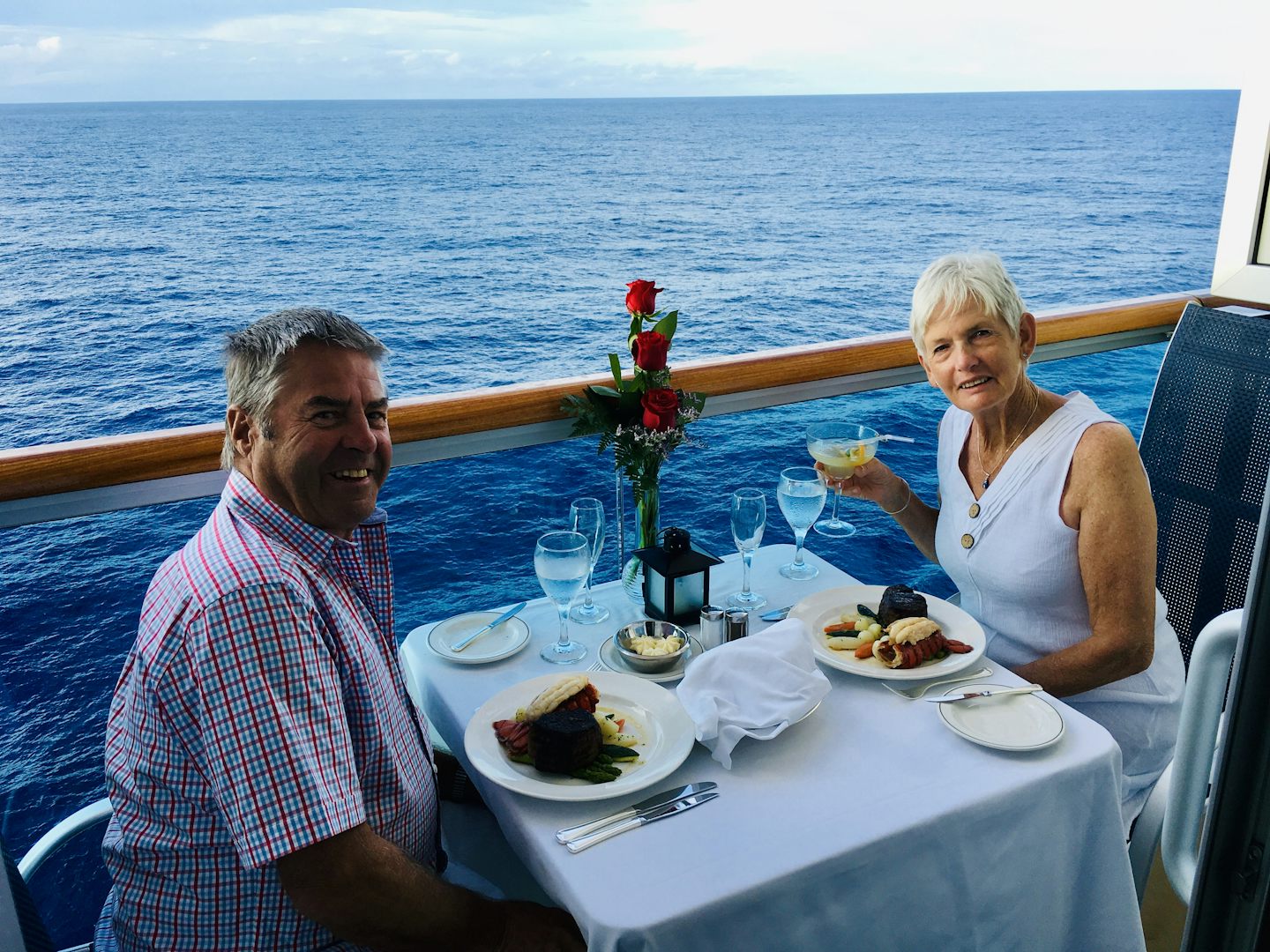 Our family shouted us the Ultimate Balcony dining experience for our annive