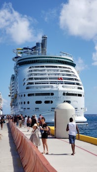 Adventure of the Seas docked in Costa Maya