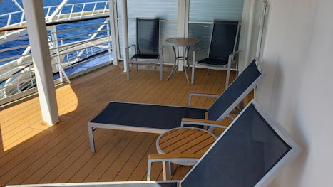 Our balcony, cabin 7388
