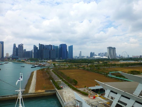 View of Singapore from top deck