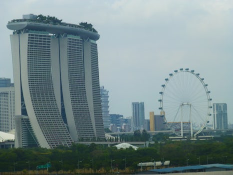 View of Marina Bay Sands hotel