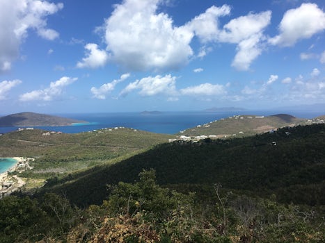 This is a view from a bus taking me to Maegens bay in St. Thomas 
