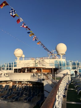 Top deck on disembarking morning 