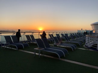 Sunrise from top deck