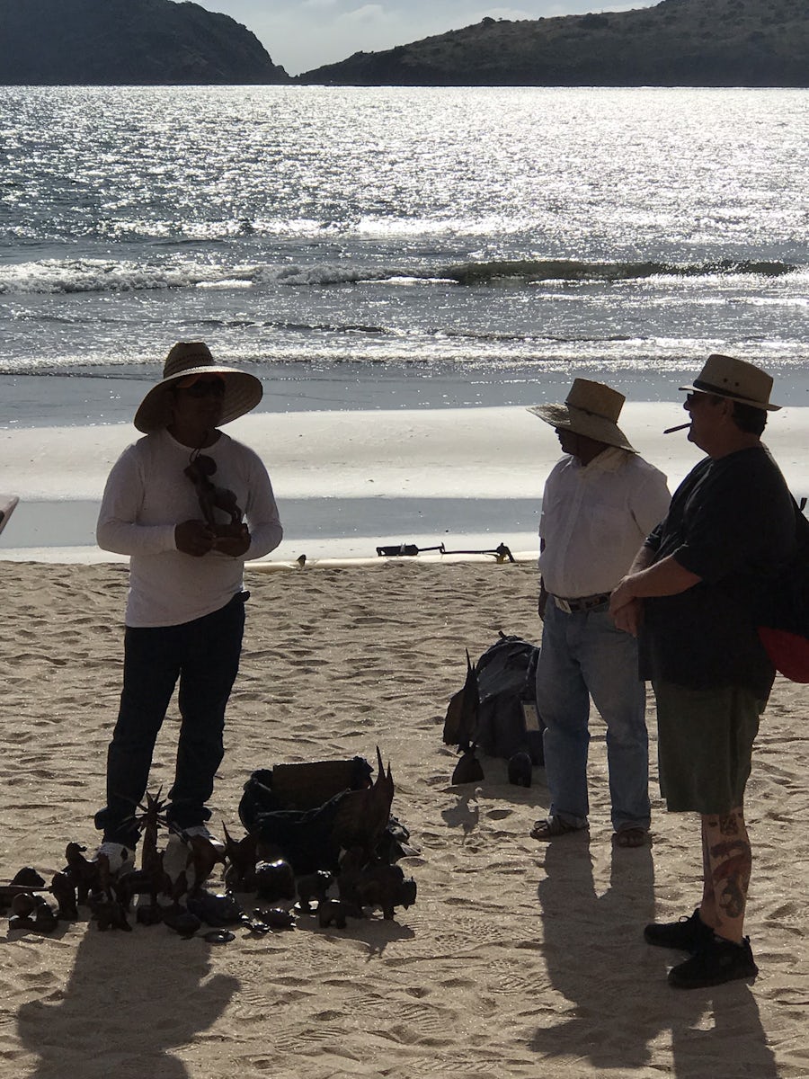 Mazatlan vendors on the beach