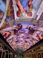 LED display...constantly changing...Sistine Chapel theme