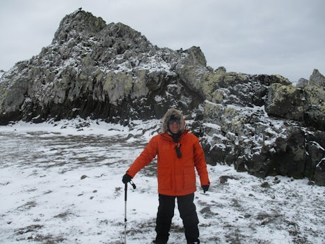 This is a photo of me on Snow Island, Antarctica. I conquered what I was to