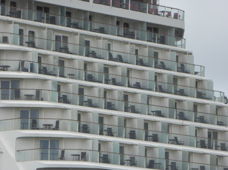 Rear facing balconies