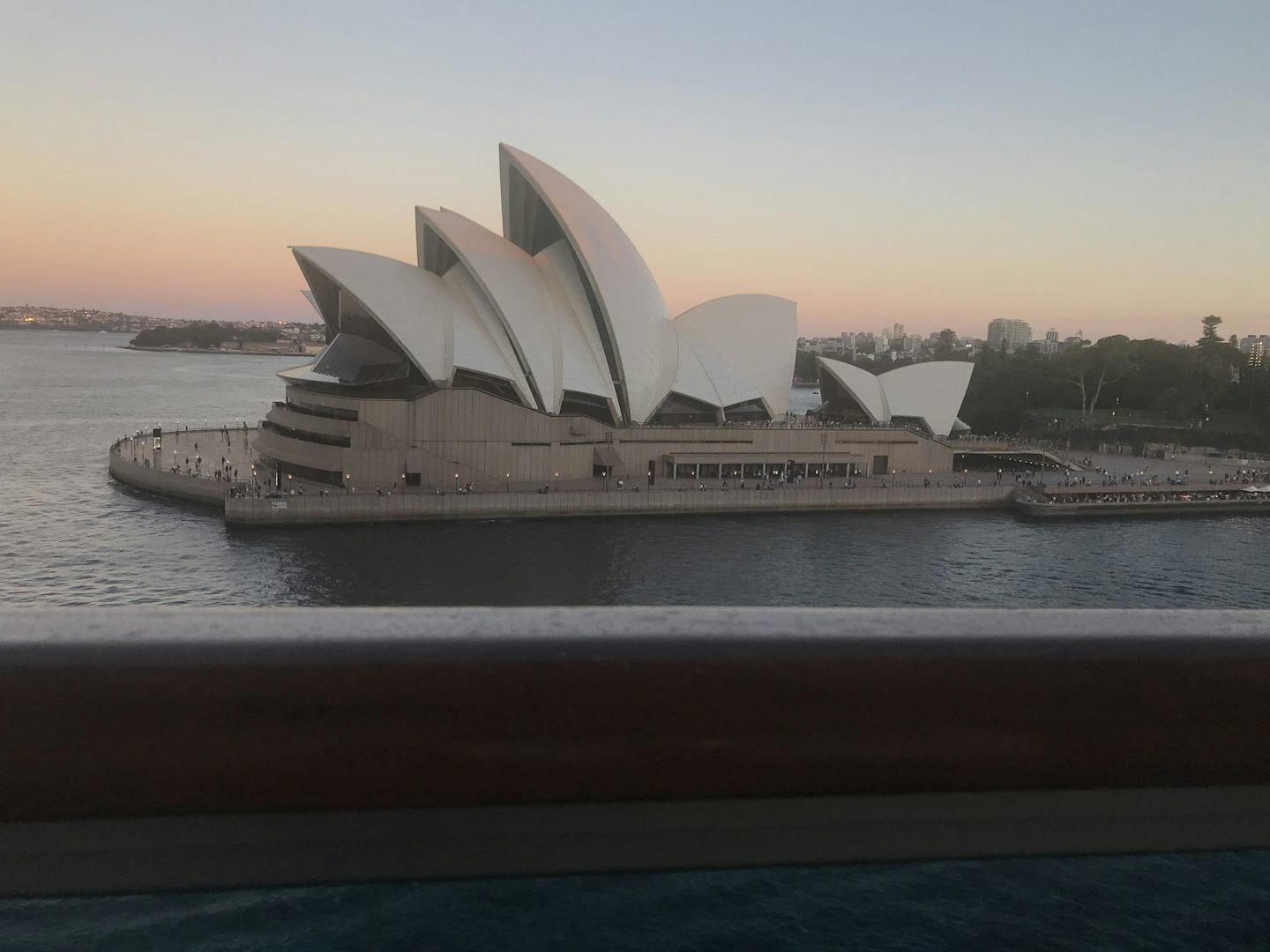 Sydney Opera house from the balcony