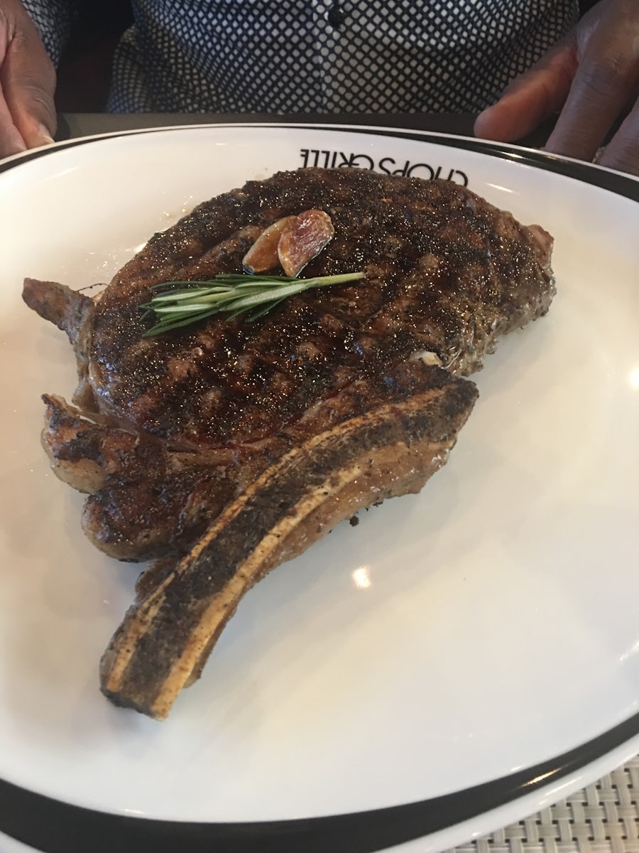 Huge steak at Chops! 