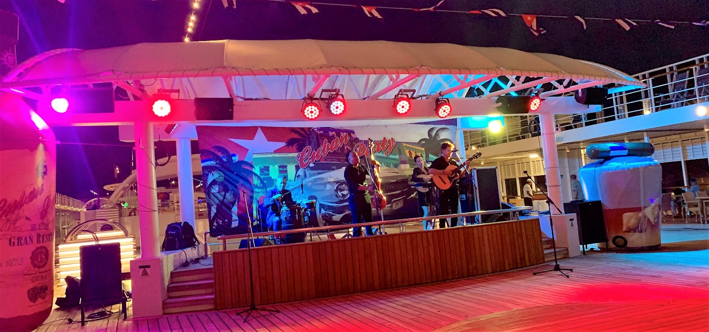 Cuban music/party on the ship