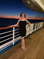 On deck 3 (smoking) after the first elegant night. I had a ball getting dre