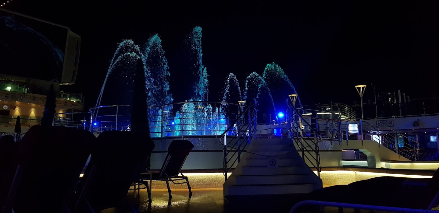 Fountain on the ship