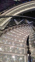 Crystal stairway in the atrium