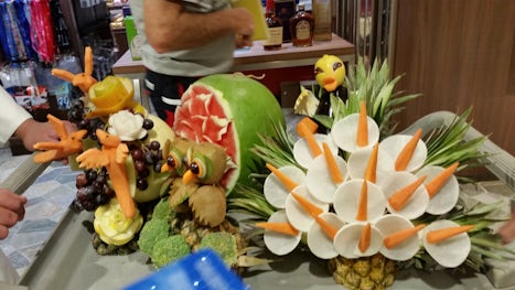 fruit master piece made by staff