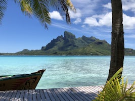 From the beach where we had lunch at Bora Bora