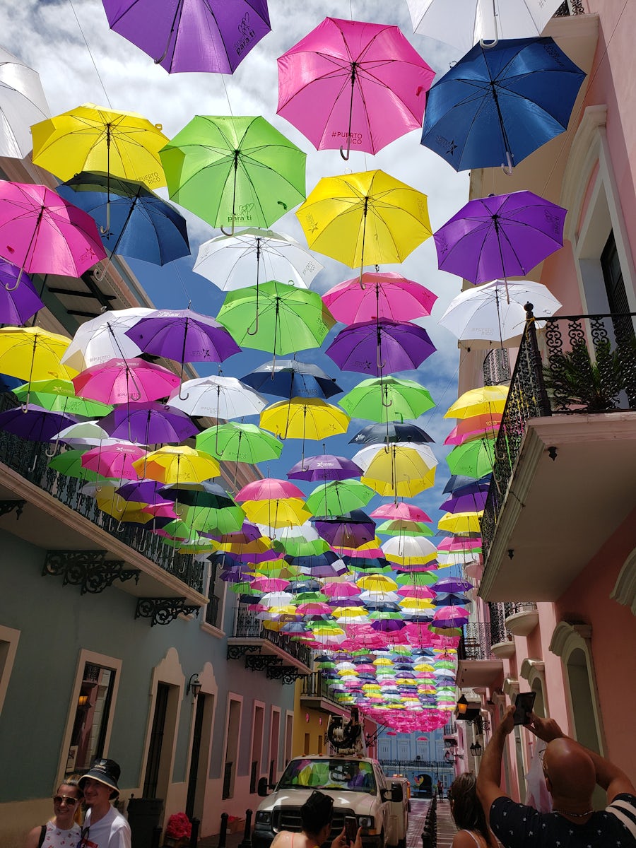 Old San Juan "umbrella" street
