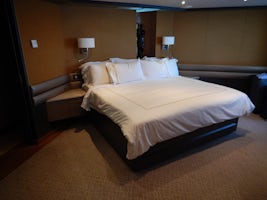 bedroom with extra big king bed.  79&#34; X 79&#34; very comfortable matres
