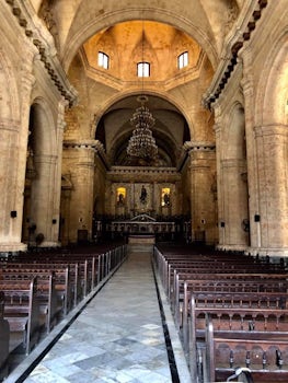 The Catholic Church in one of the 4 squares in Havana 