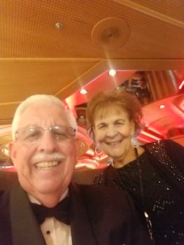 My wife Joyce and I on a formal night 