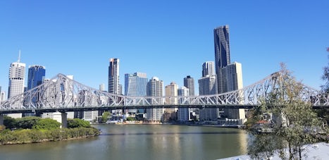 View of downtown Brisbane. 