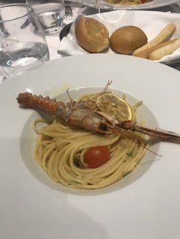 Pasta with sea critter