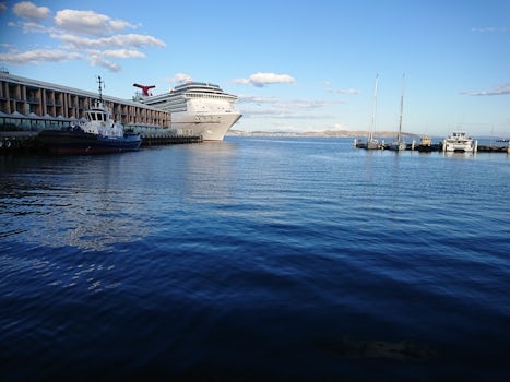 Spirit docked at Hobart