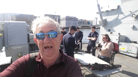 In Bergen on royal navy minesweeper