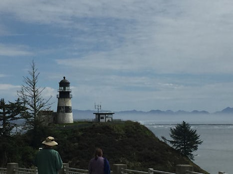 Lighthouse at Cape Disappointment, Washington.  