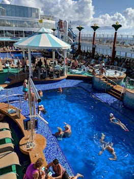 This is the main pool area, deck 12