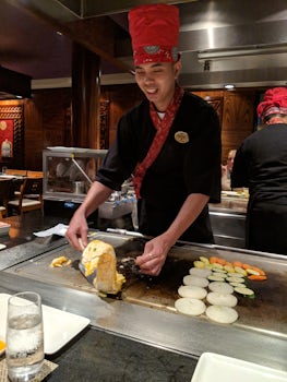 This was at teppanyaki. Our chef was a lot of fun 