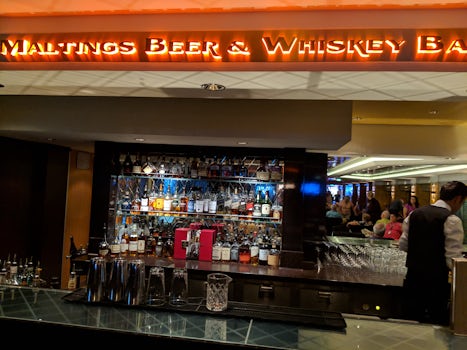 This is Maltings,  the beer in whiskey bar on deck 6 and around the corner 