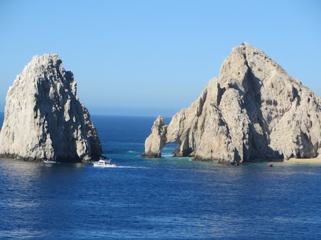 The view from our balcony of the Arch in Cabo San Lucas. Stay on the even n