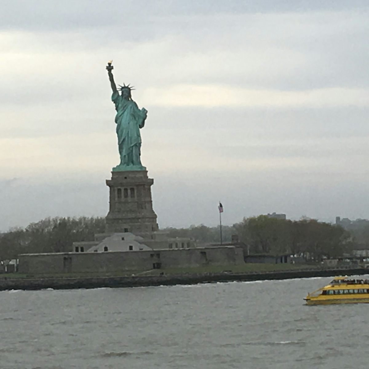 Statue of Liberty, leaving NYC