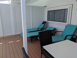 Part of the large deck