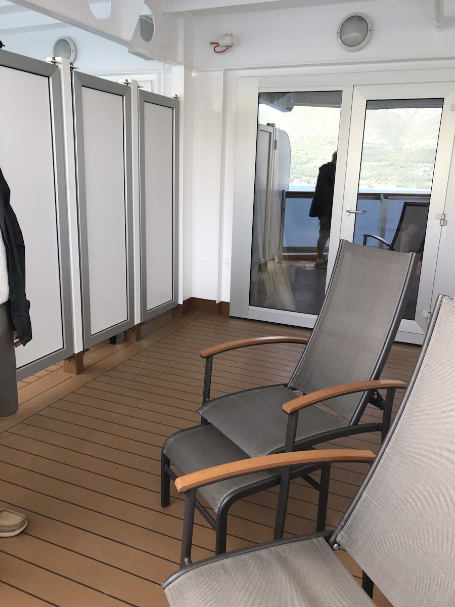 Large deck in Stateroom 8080