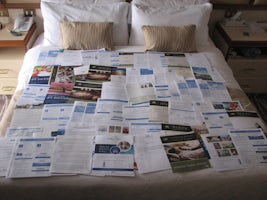 Cruise is not over, multiply all this wasted paper by the number of cabins 