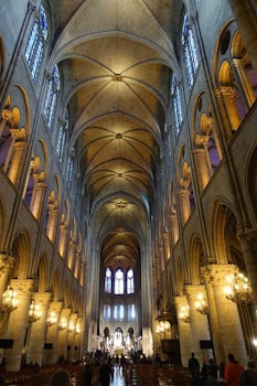 Inside Notre-Dame Cathedral, Paris