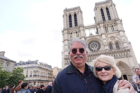 In front of Notre-Dame, Paris