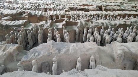 Terra Cotta warriors excavated near Xi'an.