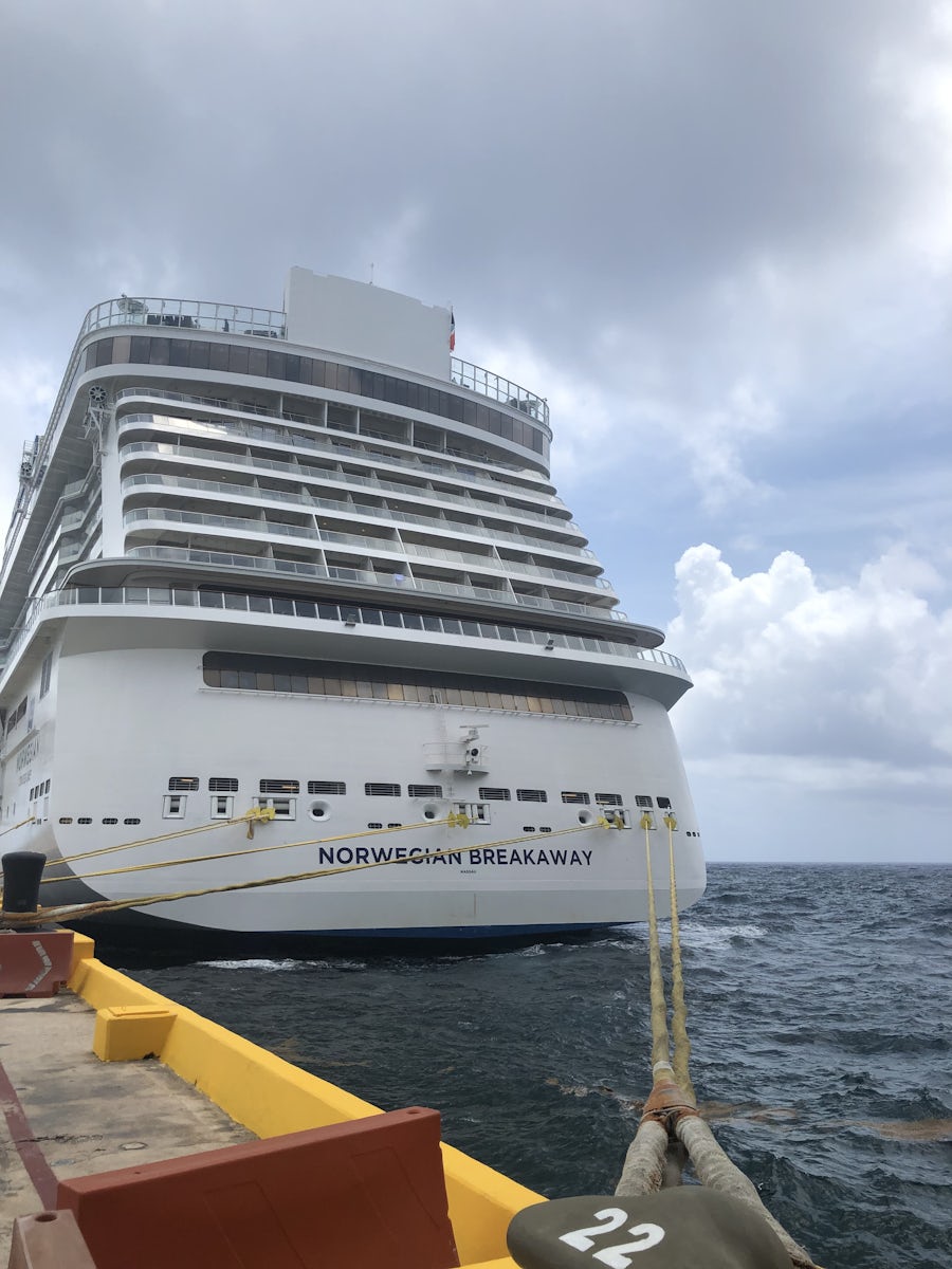 View of the ship coming back from Costa Maya 
