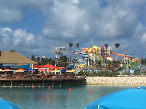 Another picture of the many water slides.