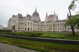 Parliament as seen from the Budapest Train