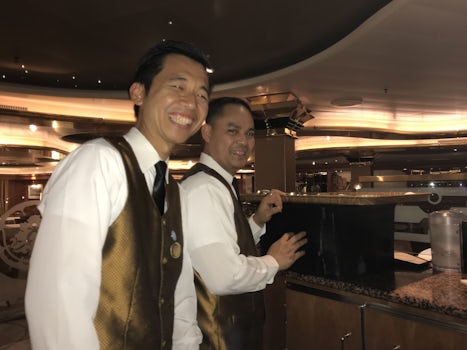 Our smiling Dinner Table Waiters