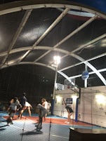 Basketball half court 