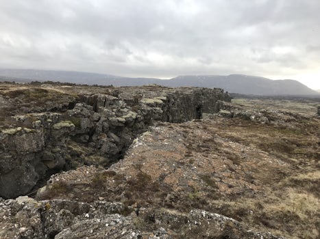 Where the continental plates are dividing 
The Parliament 