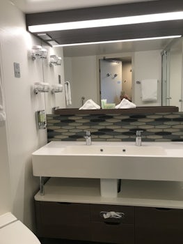 Mini suite bathroom - double sinks are awesome!