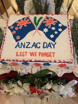 ANZAC Day was celebrated onboard.
