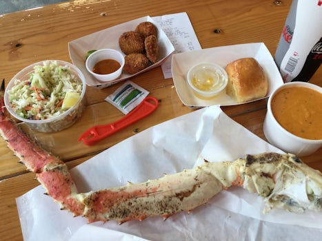 King crab combo, at the Crab shack in Juneau
