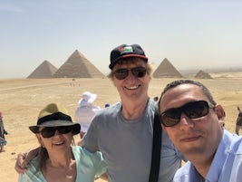 The Pyramids with our fantastic guide Hazem Khalaf!! Thank you for extraord